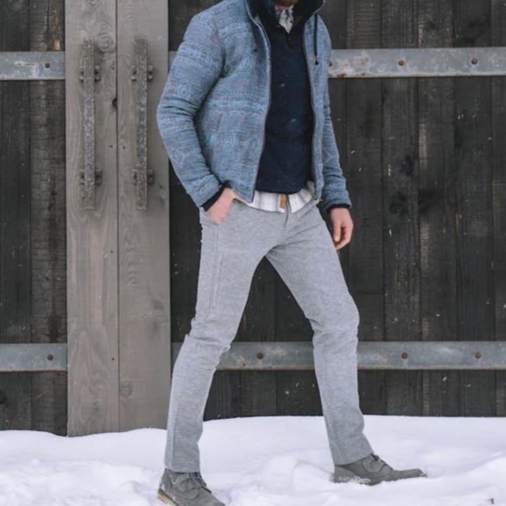 Sundance catalog Nifty Genius sz 34 brushed herringbone “travel pant”